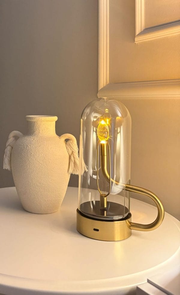 LED Table Lamp with Modern Art Touch